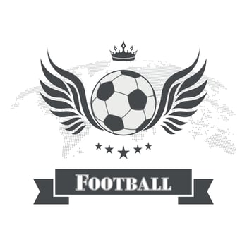 football championship emblem. vector