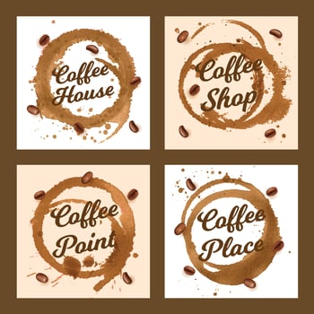 Coffee Aesthetic Social Media Template vector