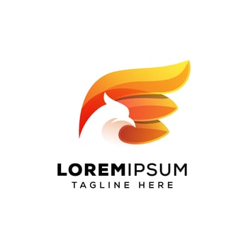 eagle logo design vector template