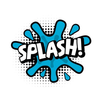 Illustration vector bubble text of Splash. Perfect for stickers, design elements, comics, etc.