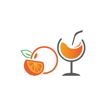Orange logo design vector