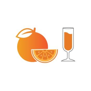 Orange logo design vector