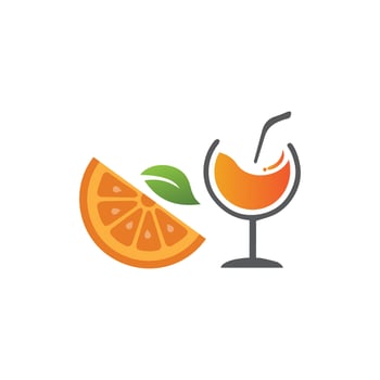 Orange logo design vector