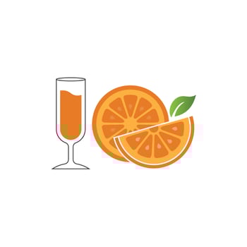 Orange logo design vector