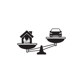 Scale icon vector design template