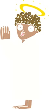 cartoon doodle angel vector