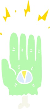 spooky halloween zombie hand vector
