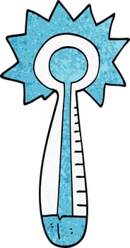 cartoon doodle medical thermometer vector