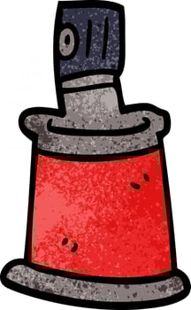 cartoon doodle aersol can vector