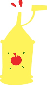 cartoon doodle tomato sauce vector