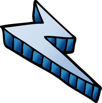 cartoon doodle decorative lightning bolt vector