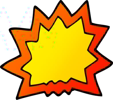 cartoon doodle of explosion vector