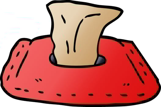 cartoon doodle toilet wipes vector