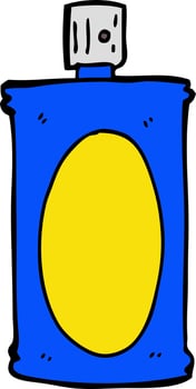 cartoon spray can vector