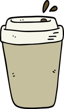 cartoon coffee cup vector
