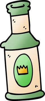 cartoon doodle alcoholic drink vector