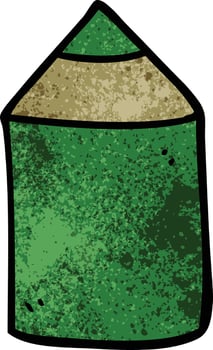 cartoon doodle colored pencil vector