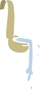 cartoon doodle ladle of food vector