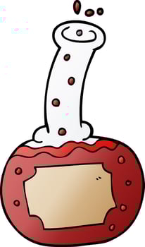 cartoon doodle experiment potions vector
