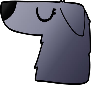 cartoon doodle dog vector