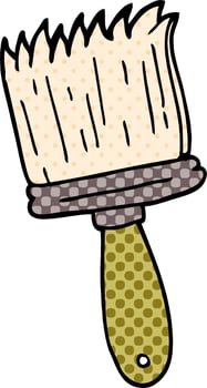 cartoon doodle paint brush vector