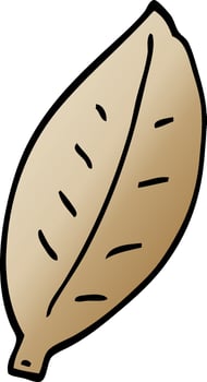 cartoon doodle leaf vector