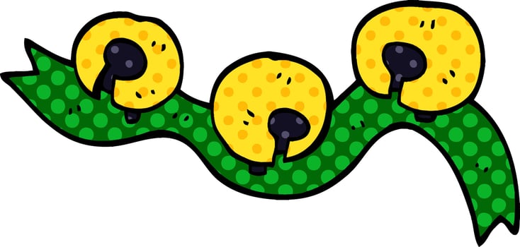cartoon doodle jingle bells vector