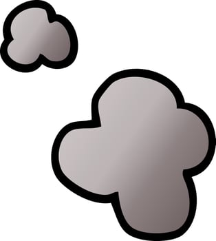 cartoon doodle poof of smoke vector