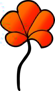 cartoon doodle flower vector
