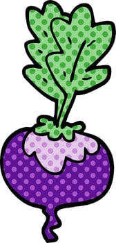 cartoon doodle beetroot vector