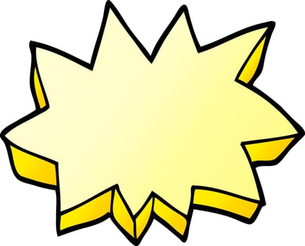 cartoon doodle decorative explosion vector