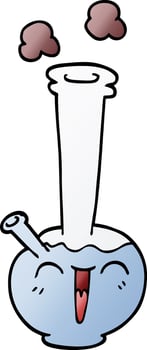 cartoon doodle bong vector