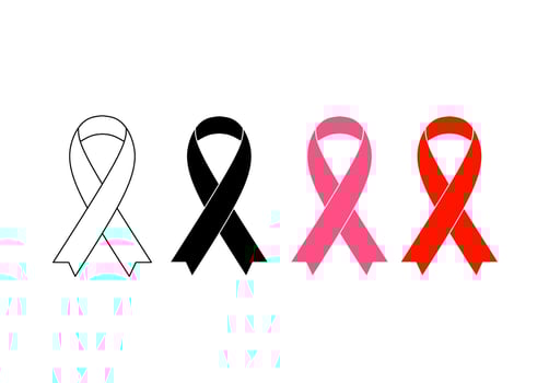 ribbon icon illustration set vector
