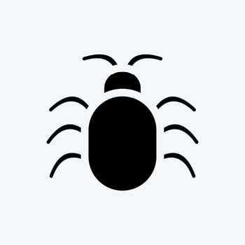 Icon Software Bug. suitable for Security symbol. glyph style. simple design editable. design template vector. simple illustration vector