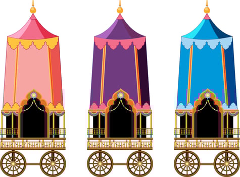 Ratha Yatra Hindu festival of India vector