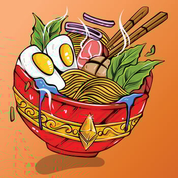 Illustration food for Ethereum vector