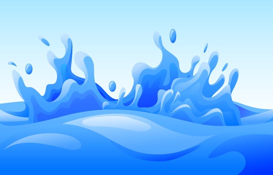 Water Splash Background vector