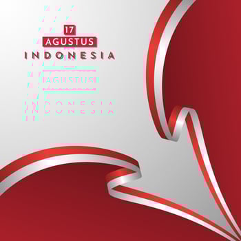 17th August indonesia independence day background vector
