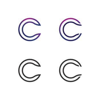 C logo for Vitamin and font C letter Identity and design business vector