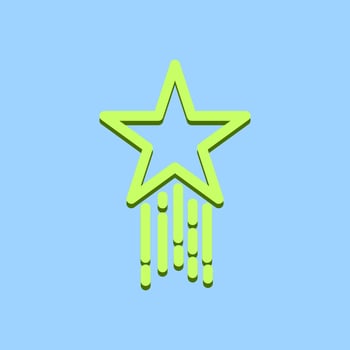 star vector green color