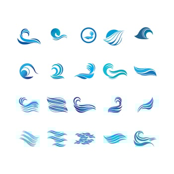 Wave beach vector illustration design
