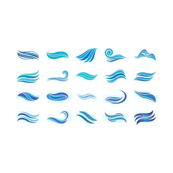 Wave beach vector illustration design