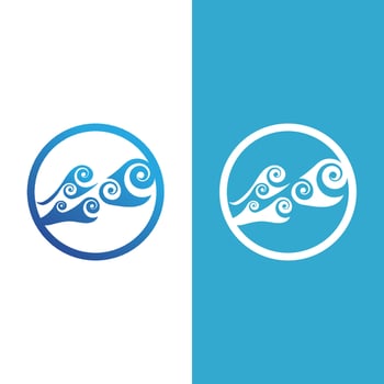 Wave beach vector illustration design