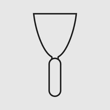 Wooden Scraper vector for website symbol icon presentation
