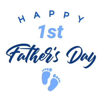 My first Fathers day light banner vector