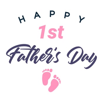 My first Fathers day light banner vector