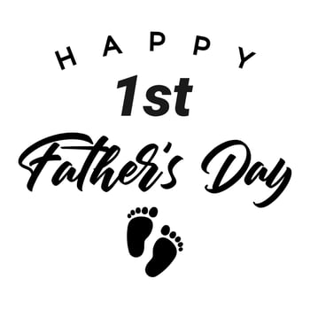 My first Fathers day light banner vector