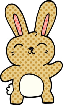 cartoon doodle cute bunny vector
