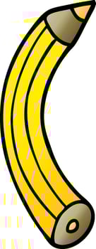 cartoon doodle colored pencil vector