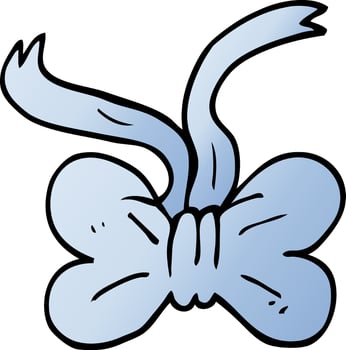 cartoon doodle bow tie vector